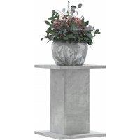 Plant Stands 2 pcs Concrete Grey 30x30x40 cm Engineered Wood