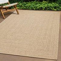 Berkfield Home Rug ZIZUR 240x340 cm Jute Look Indoor & Outdoor in Brown | Size: Medium
