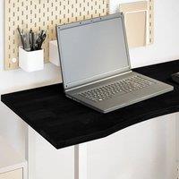 Berkfield Home Desk Top Dark Brown 100x50x2.5 cm Solid Wood Oak Rectangular