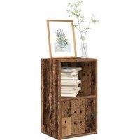 Berkfield Home Bookcase Old Wood 31x24x52 cm Engineered Wood in Brown | Size: 31 x 24 x 52 cm