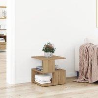 Berkfield Home Side Table Artisan Oak 40x40x40 cm Made of Engineered Wood in Brown | Size: 40 x 40 x 40 cm