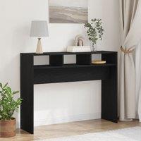 Berkfield Home Console Table - Black Oak, 105x30x80 cm, Made of Engineered Wood | Size: 105 x 30 x 80 cm