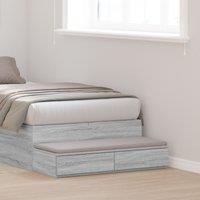 Berkfield Home Bed Drawers Grey Sonoma 100x36, 5x16, 5 cm Engineered Wood