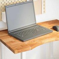 Berkfield Home Desk Top Light Brown 80x50x2.5 cm Solid Wood Oak Rectangular