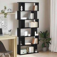 Berkfield Home Bookcase Black Oak 80x24x190.5 cm Engineered Wood