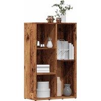 Berkfield Home Book Cabinet Old Wood 50x25x80 cm Engineered Wood in Brown | Size: 50 x 25 x 80 cm