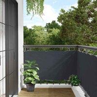 Berkfield Home Balcony Privacy Screen Anthracite 400x120 cm PVC