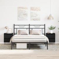 Berkfield Home Bedside Cabinets 2 pcs Black Oak 40x35x50 cm Engineered Wood | Size: 40 x 35 x 50 cm