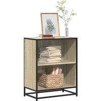 Berkfield Home Book Cabinet Sonoma Oak 60x35x76 cm Engineered Wood in Brown | Size: 60 x 35 x 76 cm