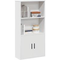 Berkfield Home Bookcase White 60x24x120 cm Engineered Wood | Size: 60 x 24 x 120 cm
