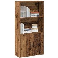 Berkfield Home Bookcase Old Wood 60x24x120 cm Engineered Wood in Brown | Size: 60 x 24 x 120 cm