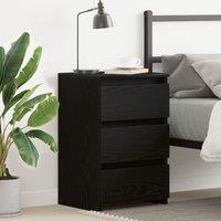 Nightstand in Black Oak - 40x35x62.5 cm, Made from Engineered Wood