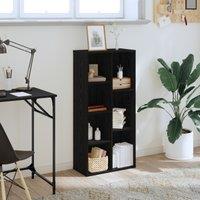 Berkfield Home Bookcase Black Oak 50x25x105 cm Engineered Wood | Size: 50 x 25 x 105 cm