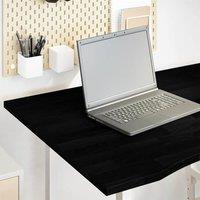 Berkfield Home Desk Top Dark Brown 100x80x2.5 cm Solid Wood Oak Rectangular