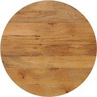 Table Top √ 80x2.5 cm Round Solid Wood Mango