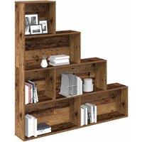 Berkfield Home Book Cabinet Old Wood 157x24x160 cm Engineered Wood in Brown | Size: 157 x 24 x 160 cm