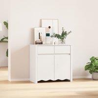 Berkfield Home Sideboard "DRAMMEN" White 79x43x75, 5 cm Solid Wood Pine