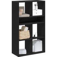 Book Cabinet Black 66x31x112 cm Engineered Wood