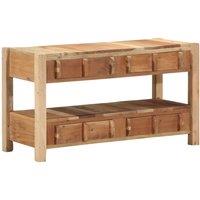 Berkfield Home TV Cabinet 83x33x46 cm Solid Wood Reclaimed in Brown | Size: 83 x 33 x 46 cm