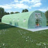 Berkfield Home Greenhouse 36m≤ 1200x300x200 cm in Green | Size: 1200 x 300 x 200 cm