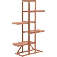 Berkfield Home Plant Stand Cedar Wood 86x36x139 cm in Brown | Size: 86 x 36 x 139 cm