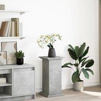 Berkfield Home Display Stand with Storage Concrete Grey 31x30x60 cm Engineered Wood | Size: 31 x 30 x 60 cm