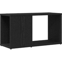 Berkfield Home TV Cabinet Black Oak 60x24x32 cm Engineered Wood | Size: 60 x 24 x 32 cm