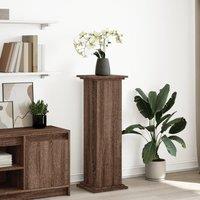 Display Stand with Storage Brown Oak 31x30x90 cm Engineered Wood