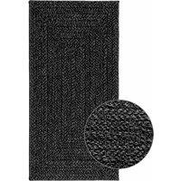 Rug ZIZUR Anthracite 60x110 cm Jute Look Indoor and Outdoor