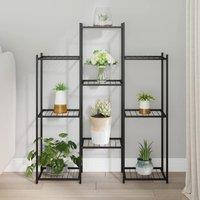 Flower Stand 83x25x100 cm Black Iron