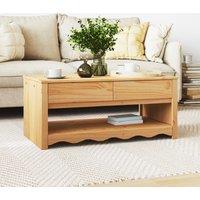 Coffee Table ""DRAMMEN"" 99x55x45 cm Solid Wood Pine