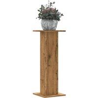 Berkfield Home Plant Stands 2 pcs Artisian Oak 30x30x80 cm Engineered Wood in Brown | Size: 30 x 30 x 80 cm