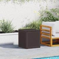 Berkfield Home Garden Storage Box Brown 55x53x57 cm PP | Size: 55 x 53 x 57 cm