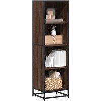 Berkfield Home Book Cabinet Brown Oak 40x35x139 cm Engineered Wood | Size: 40 x 35 x 139 cm
