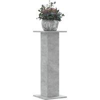 Berkfield Home Plant Stands 2 pcs Concrete Grey 30x30x80 cm Engineered Wood | Size: 30 x 30 x 80 cm