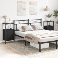 Berkfield Home Bedside Cabinets 2 pcs Black Oak 41x31x80 cm Engineered Wood | Size: 41 x 31 x 80 cm