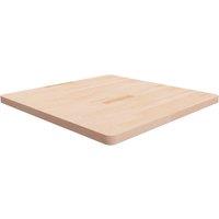 Square Table Top 90x90x4 cm Untreated Solid Wood Oak