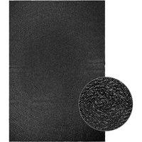 Rug ZIZUR Anthracite 200x290 cm Jute Look Indoor and Outdoor
