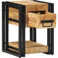 Berkfield Home Nightstands 2 pcs 40x40x40 cm Solid Mango Wood in Brown | Size: 40 x 40 x 40 cm