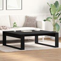 Berkfield Home Black Oak Coffee Table - 100x100x35 cm Made from Engineered Wood | Size: 100 x 100 x 35 cm