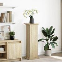 Berkfield Home Display Stand with Storage Sonoma Oak 31x30x90 cm Engineered Wood in Brown | Size: 31 x 30 x 90 cm