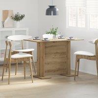 Dining Table Artisan Oak 110x60x75 cm Engineered Wood