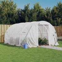 Greenhouse with Steel Frame White 12 m≤ 4x3x2 m