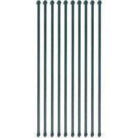 Berkfield Home Garden Posts 10 pcs 1 m Metal Green