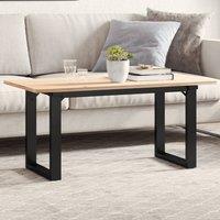 Berkfield Home Coffee Table Legs O-Frame 80x40x43 cm Steel in Black | Size: 80 x 40 x 43 cm