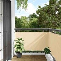 Balcony Privacy Screen Cream 300x75 cm PVC