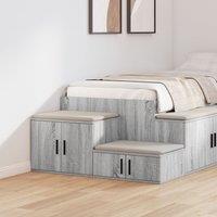 Berkfield Home Grey Sonoma Storage Cabinet - 118x41x40 cm, Made of Engineered Wood | Size: 118 x 41 x 40 cm