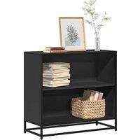 Berkfield Home Book Cabinet Black 80.5x35x76 cm Engineered Wood