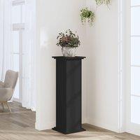 Berkfield Home Plant Stand Black 33x33x100 cm Engineered Wood | Size: 33 x 33 x 100 cm