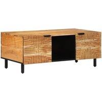 Berkfield Home Coffee Table 100x54x40 cm Solid Wood Acacia in Brown | Size: 100 x 54 x 40 cm